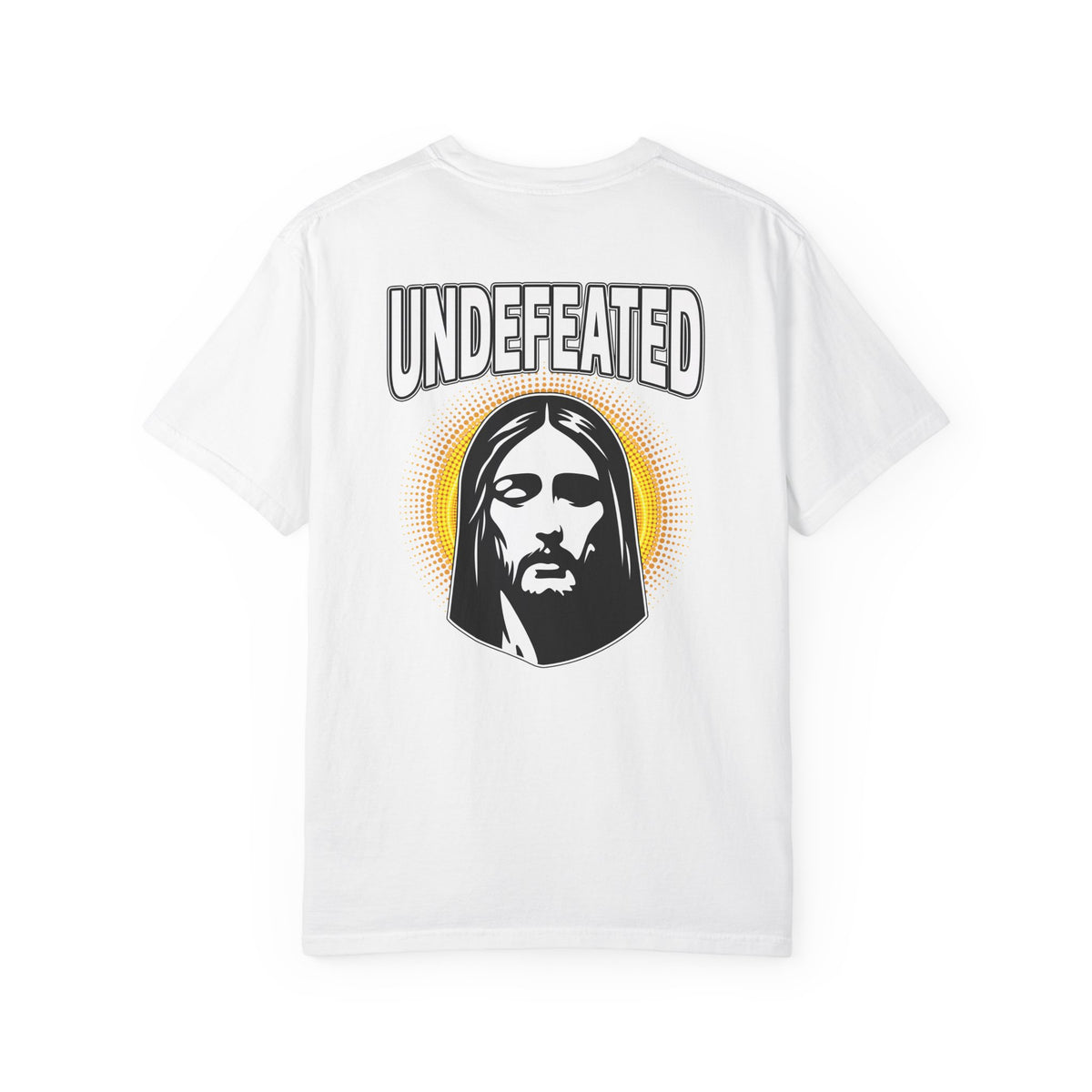 T-Shirt — "Undefeated" Jesus Graphic Tee (Christian Inspirational)