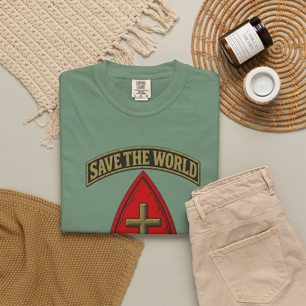 Save The World Christian T-Shirt, Front Design