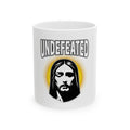 Undefeated Jesus Ceramic Mug — Christian Faith Coffee Cup (11oz & 15oz)
