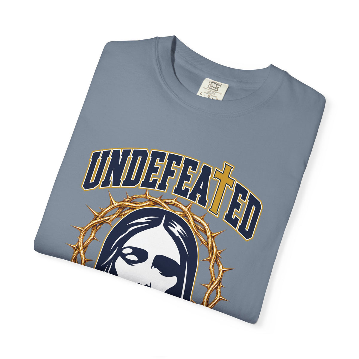 Undefeated Jesus T-Shirt — Christian Graphic Tee with Crown of Thorns