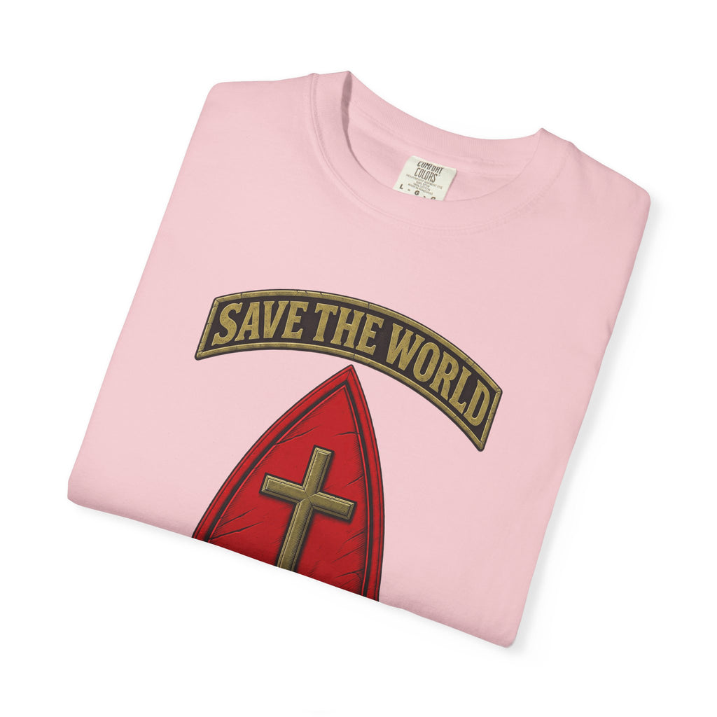 Save The World Christian T-Shirt, Front Design