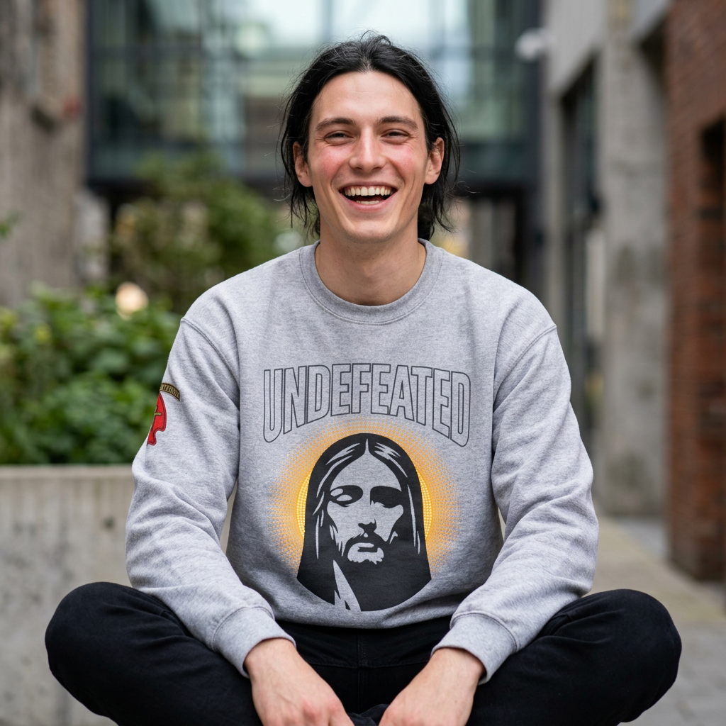 Undefeated Jesus Crewneck Sweatshirt – Pullover