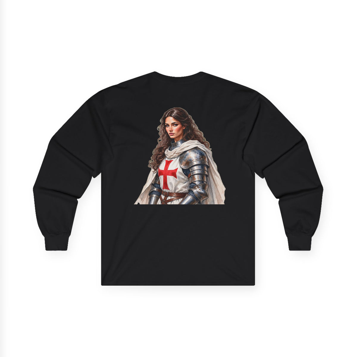 Crusader Knightess Long Sleeve Tee Up To 5XL