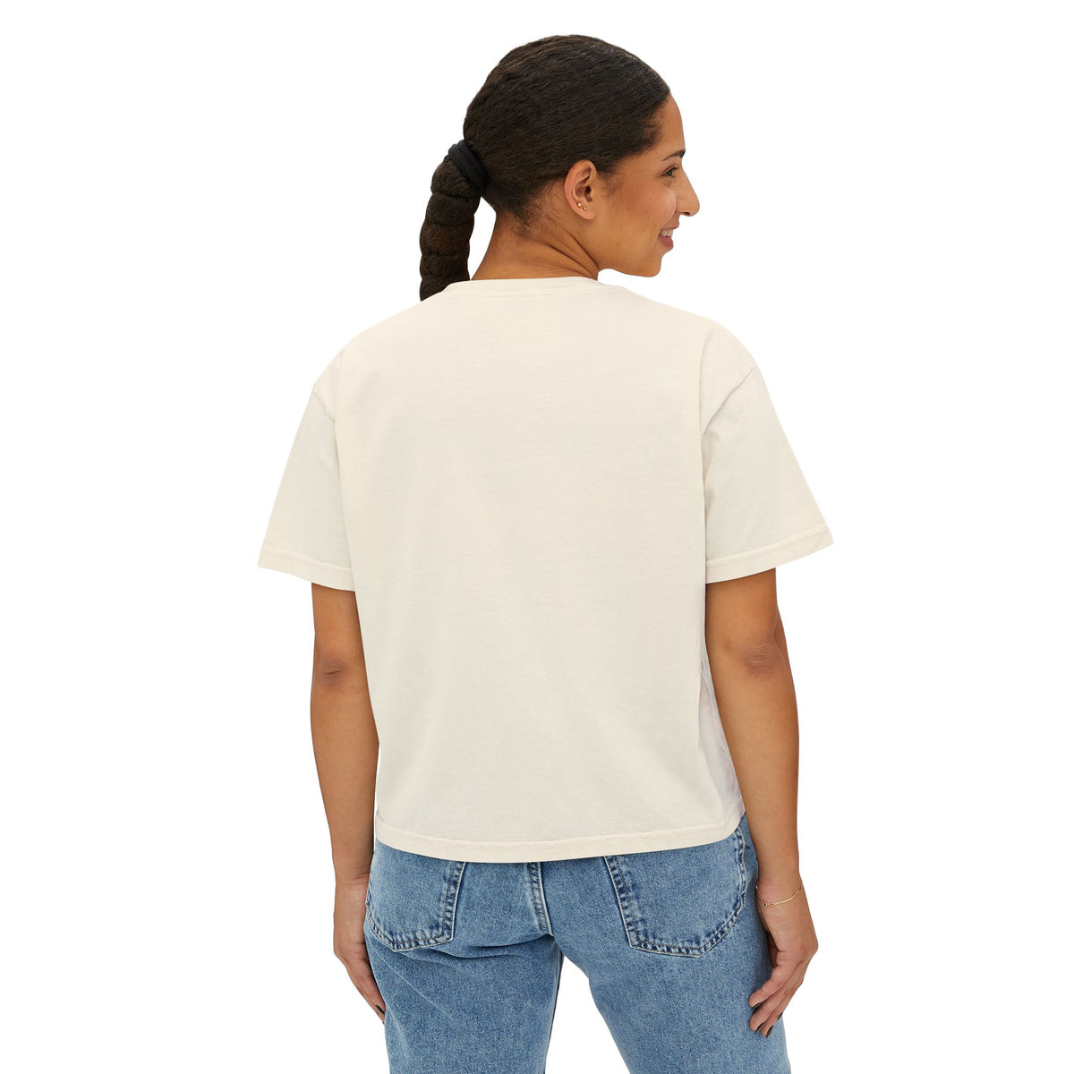 Undefeated Jesus Boxy Tee — For Women