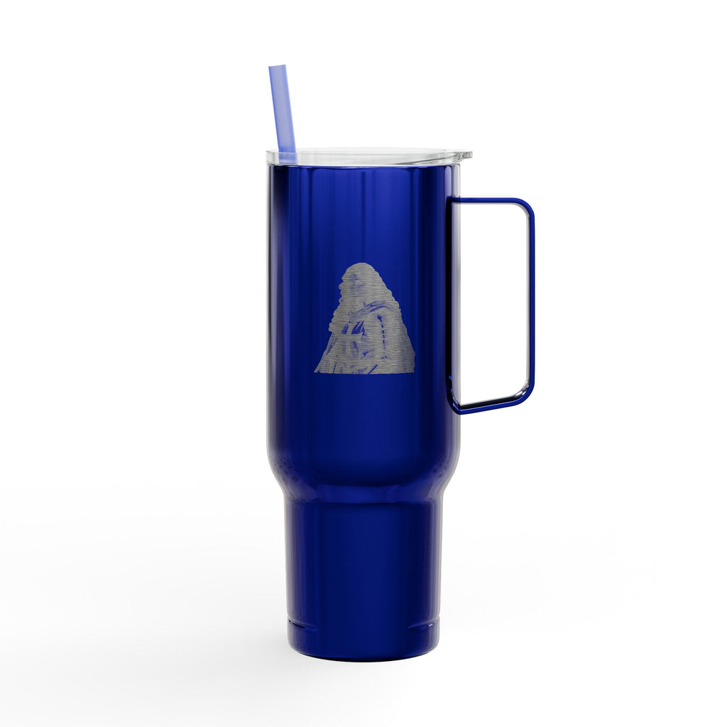 40oz Engraved Insulated Tumbler with Handle & Lid — 'Victory' Splash Design