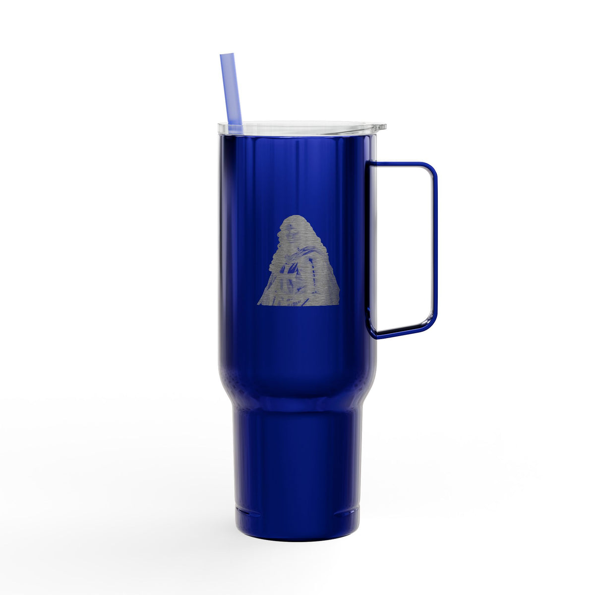 40oz Engraved Insulated Tumbler with Handle & Lid — 'Victory' Splash Design
