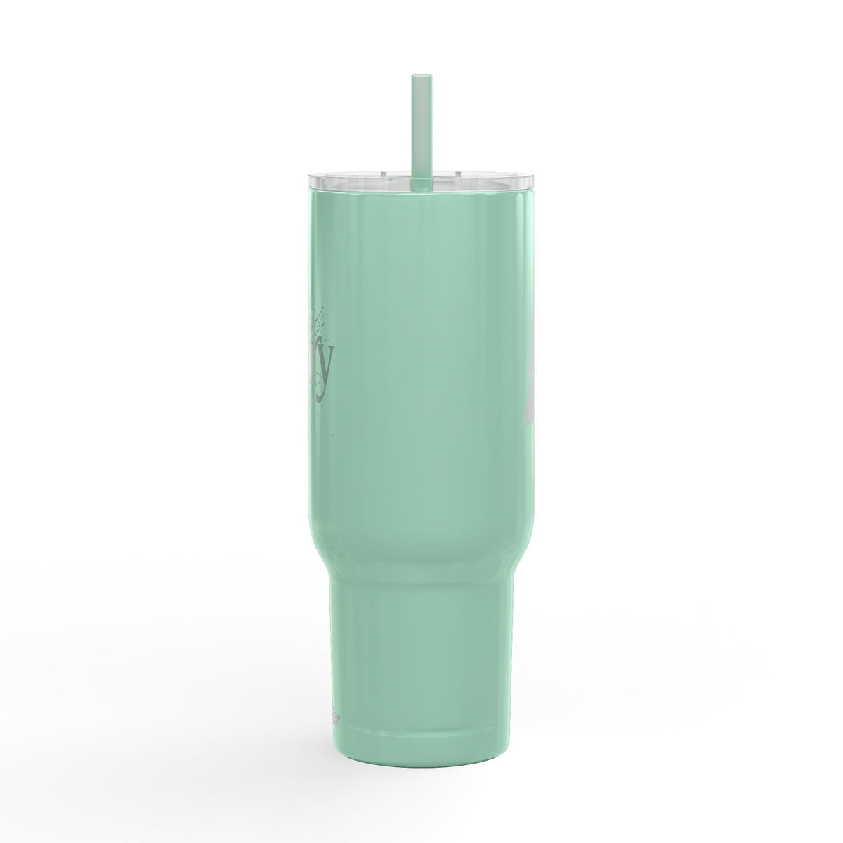 40oz Engraved Insulated Tumbler with Handle & Lid — 'Victory' Splash Design