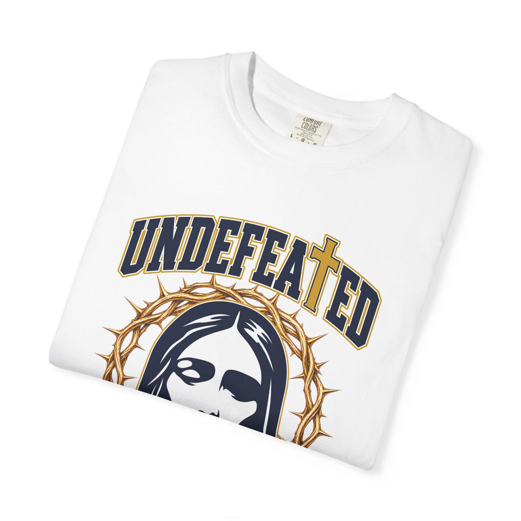Undefeated Jesus T-Shirt — Christian Graphic Tee with Crown of Thorns