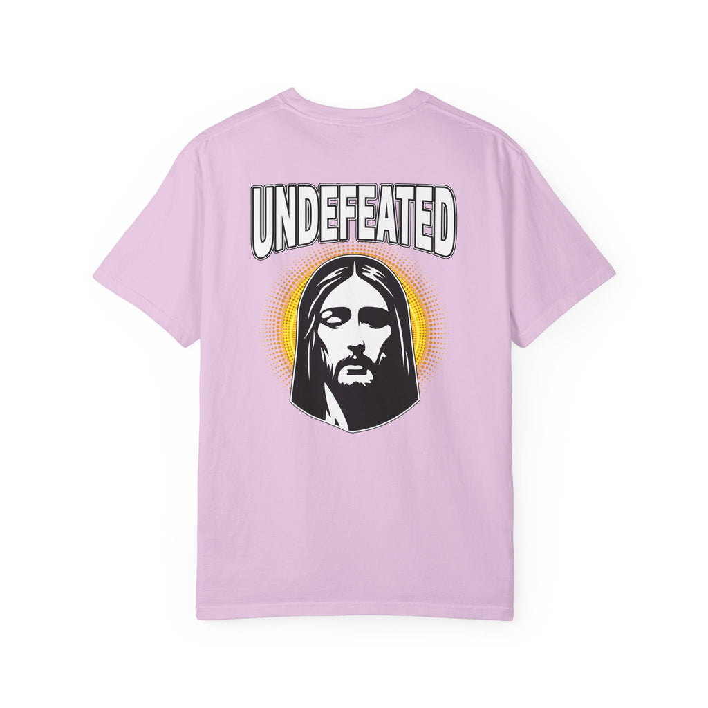 T-Shirt — "Undefeated" Jesus Graphic Tee (Christian Inspirational)