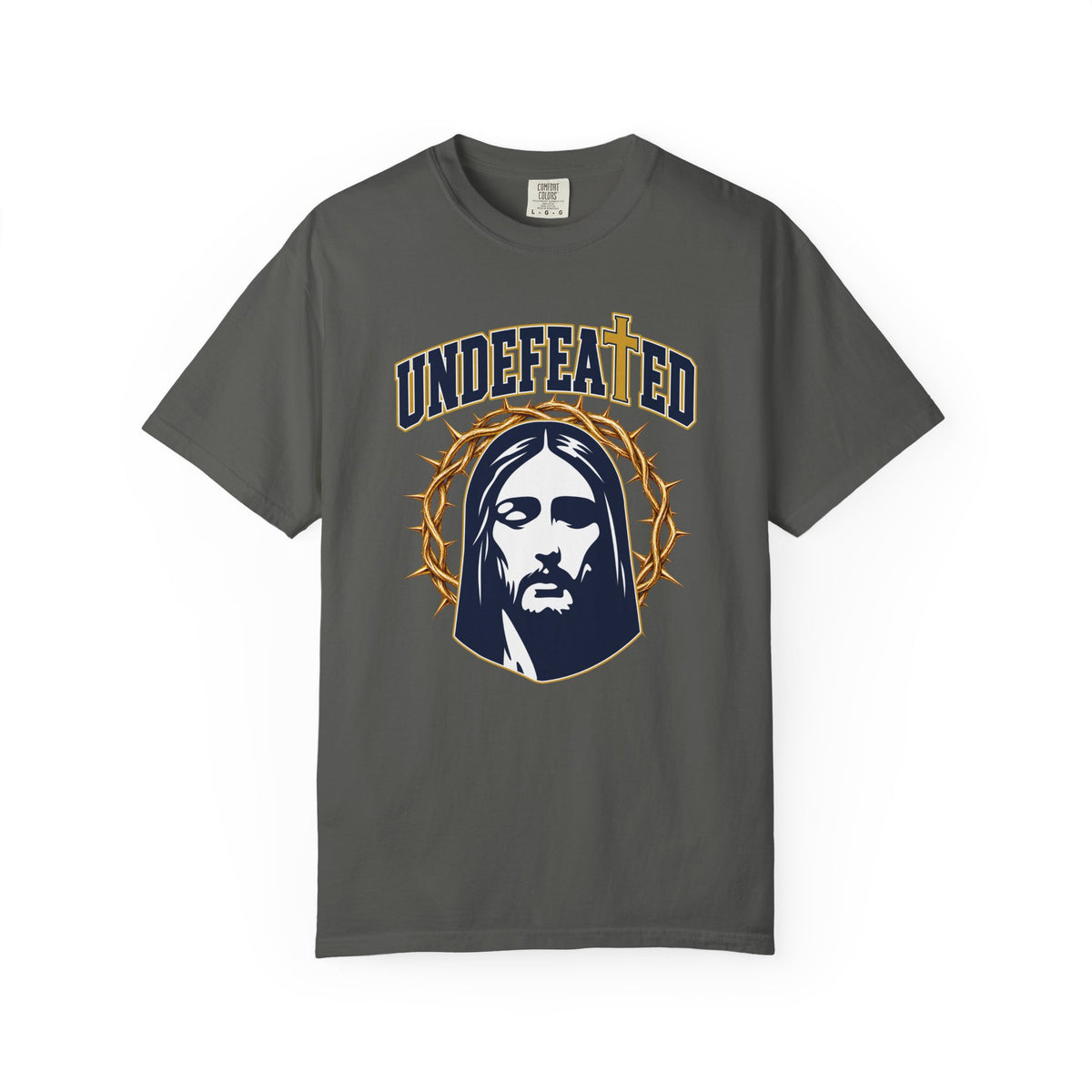 Undefeated Jesus T-Shirt — Christian Graphic Tee with Crown of Thorns