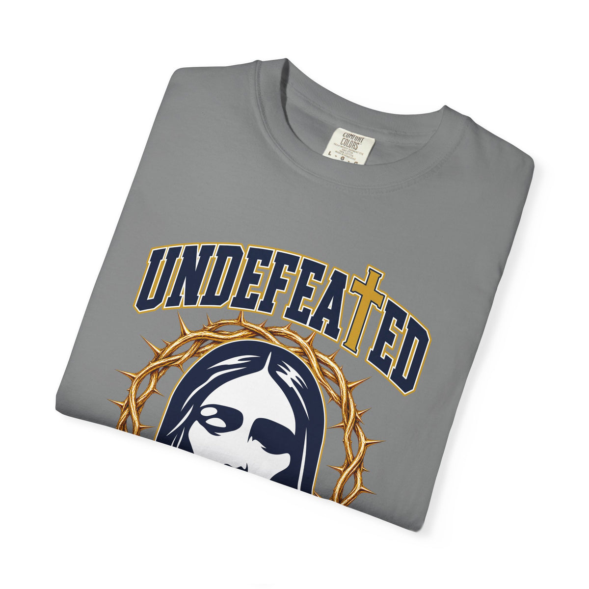 Undefeated Jesus T-Shirt — Christian Graphic Tee with Crown of Thorns