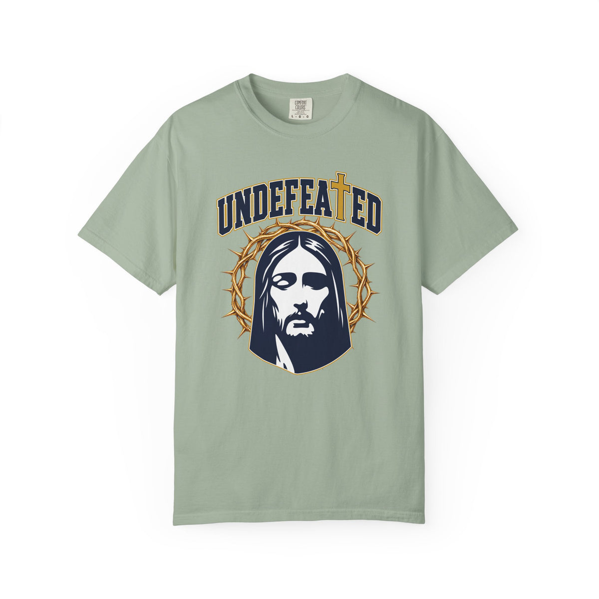 Undefeated Jesus T-Shirt — Christian Graphic Tee with Crown of Thorns