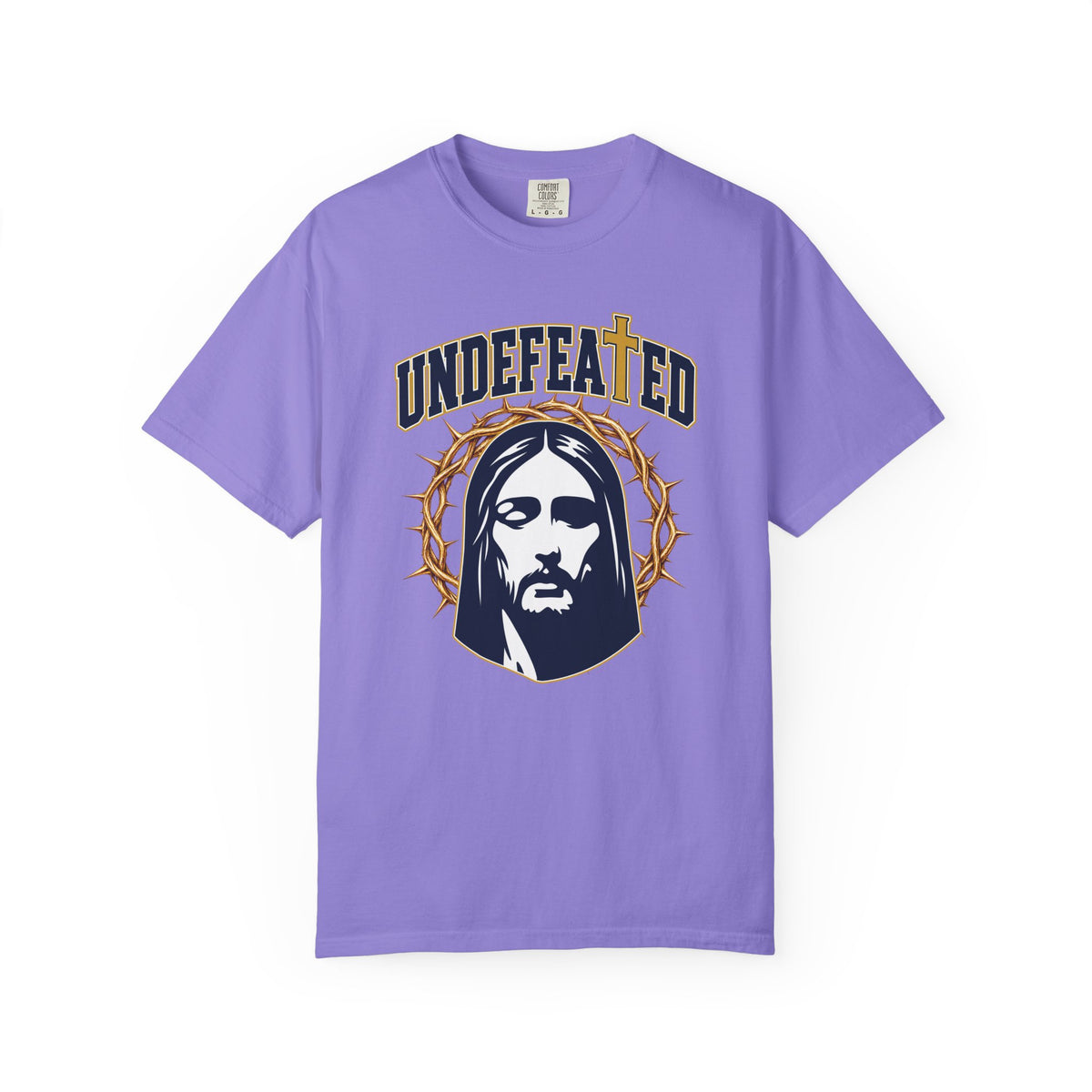 Undefeated Jesus T-Shirt — Christian Graphic Tee with Crown of Thorns