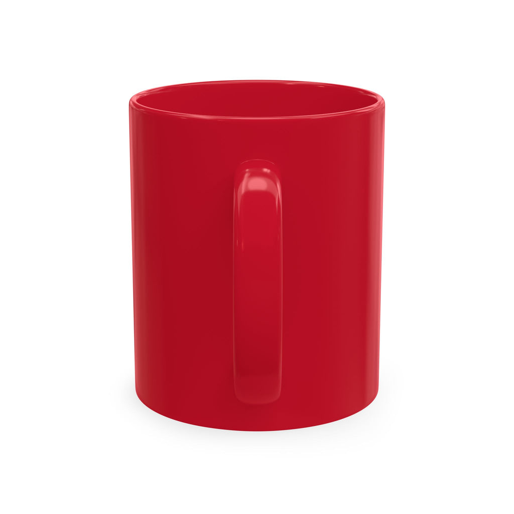 Undefeated Ceramic Mug — Black Motivational Coffee Cup with Vintage Portrait
