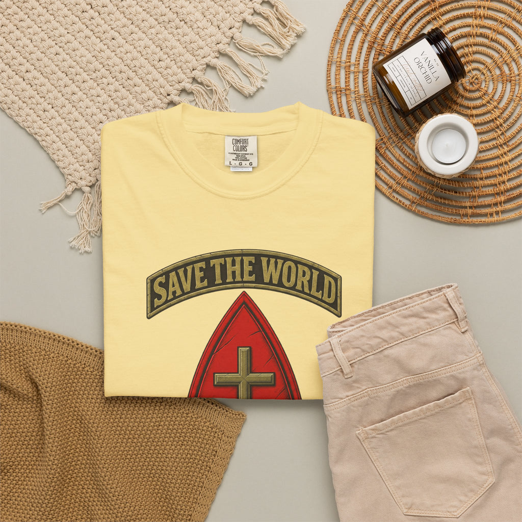 Save The World Christian T-Shirt, Front Design