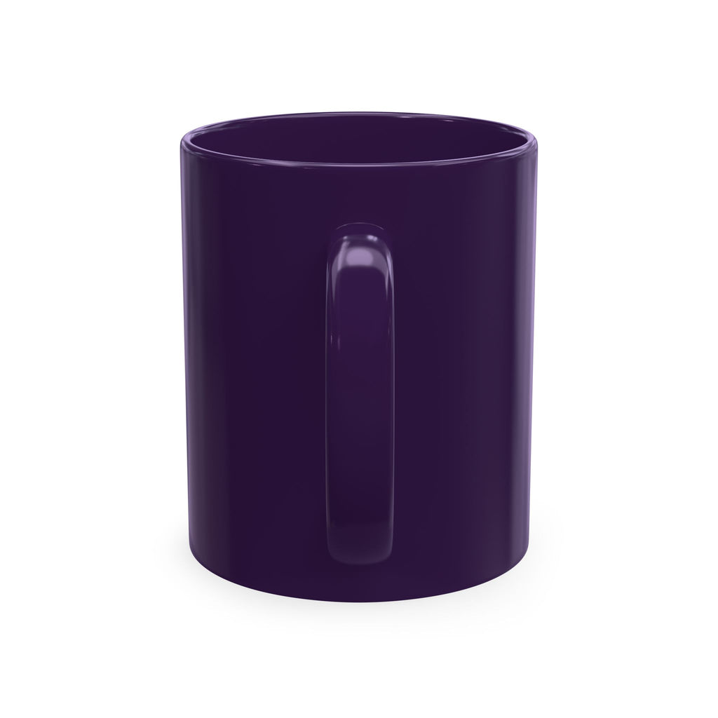 Undefeated Ceramic Mug — Black Motivational Coffee Cup with Vintage Portrait