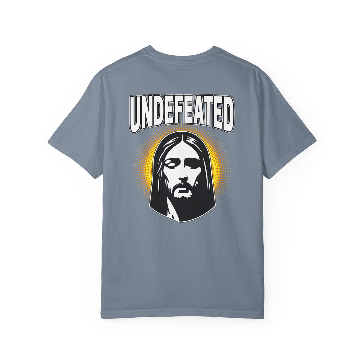 T-Shirt — "Undefeated" Jesus Graphic Tee (Christian Inspirational)