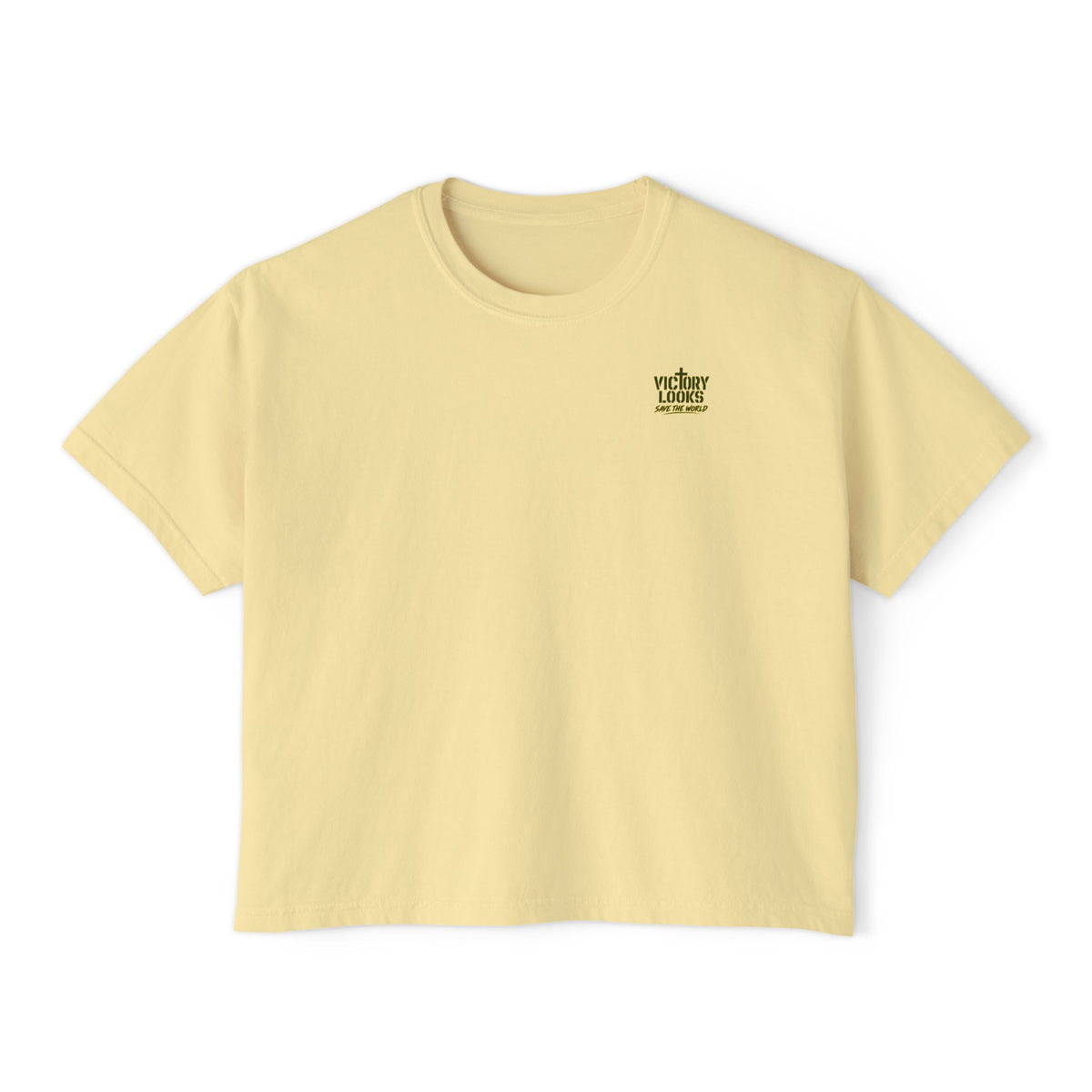 Women's Boxy Tee — Knight Armor Graphic Tee (Templar Cross)