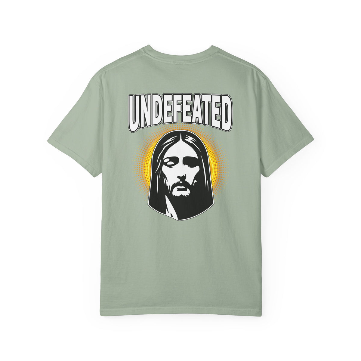 T-Shirt — "Undefeated" Jesus Graphic Tee (Christian Inspirational)