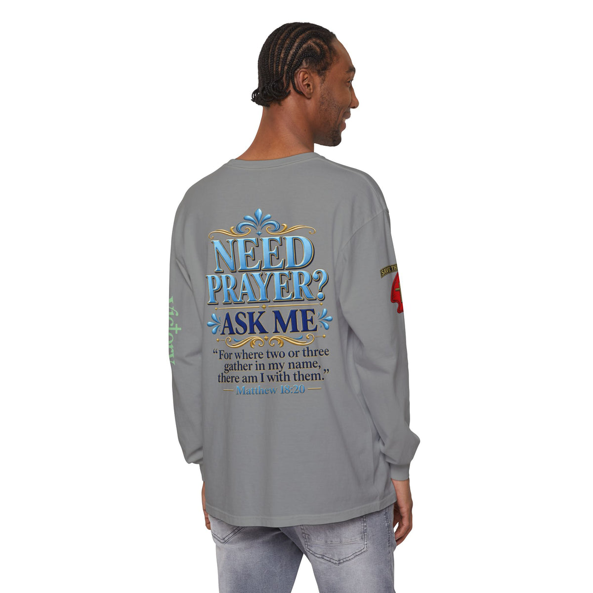 Need Prayer? Long Sleeve Tee — Start the Conversation
