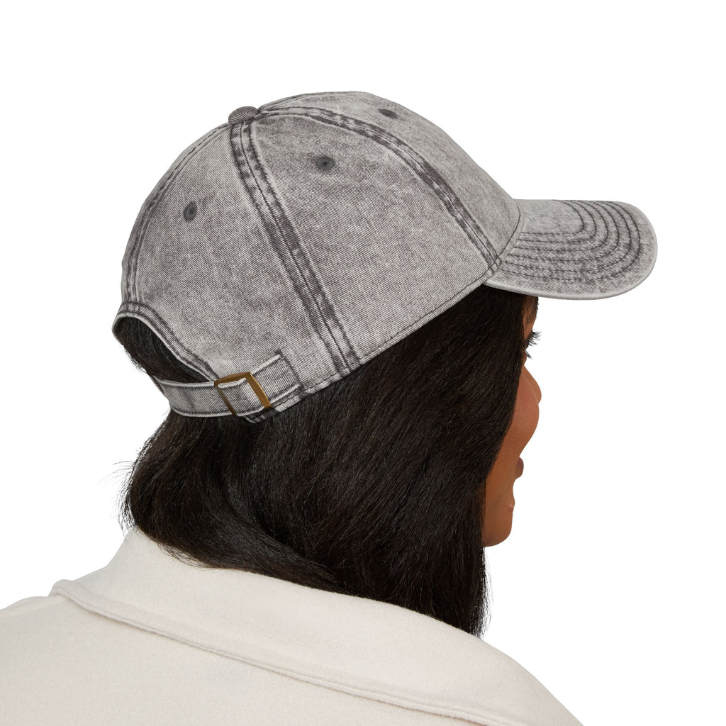 Vintage Embroidered Cap — Save the World Tab