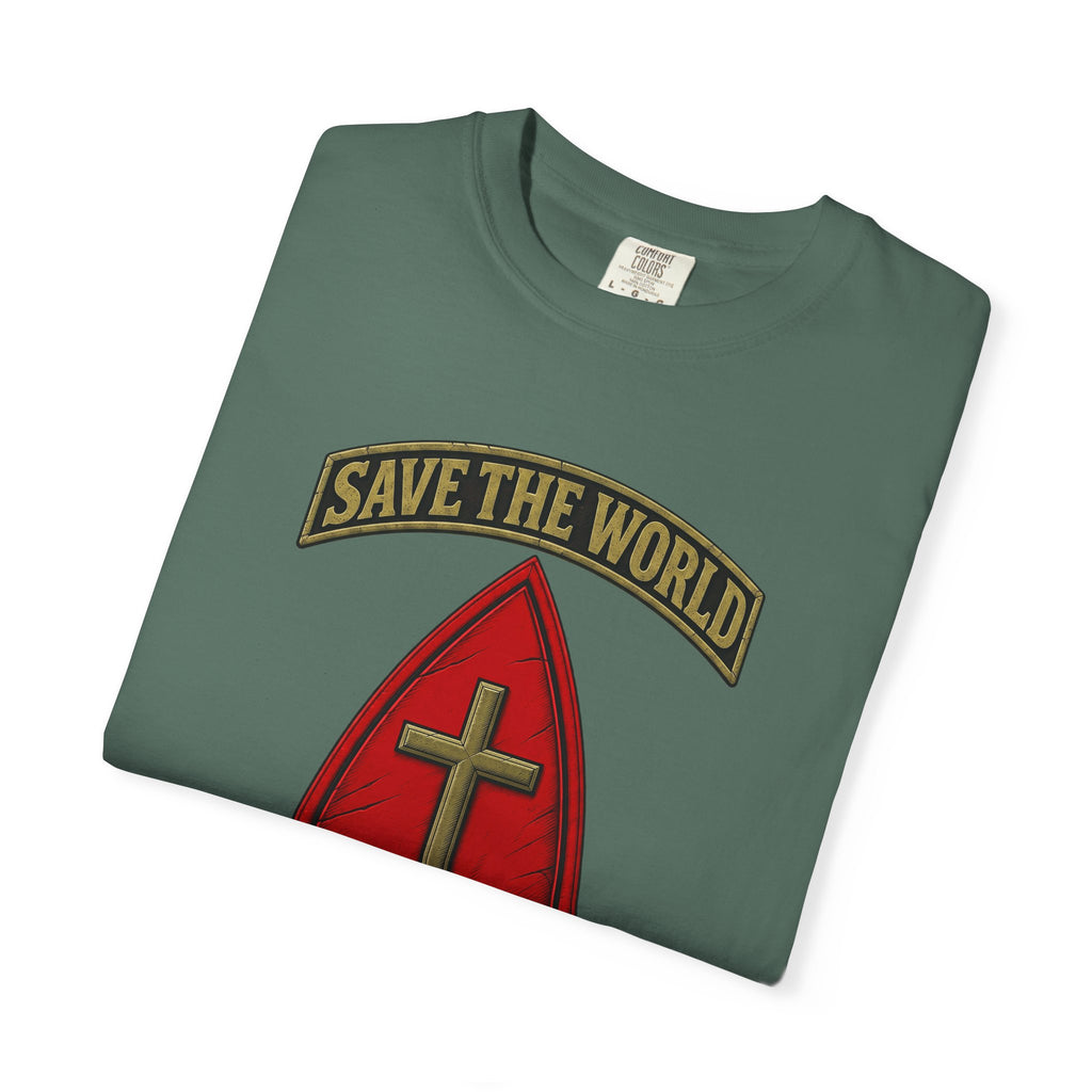 Save The World Christian T-Shirt, Front Design