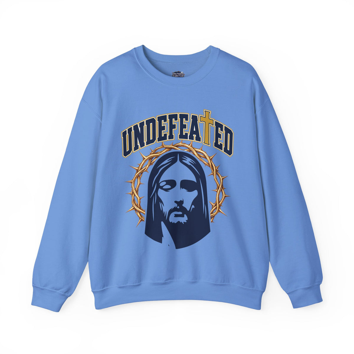 Undefeated Jesus Crewneck Sweatshirt — Up to 5XL