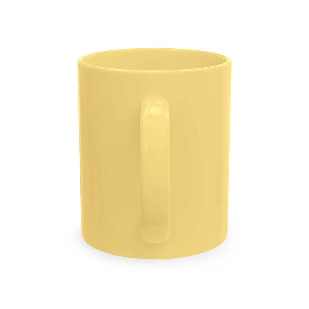Undefeated Ceramic Mug — Black Motivational Coffee Cup with Vintage Portrait