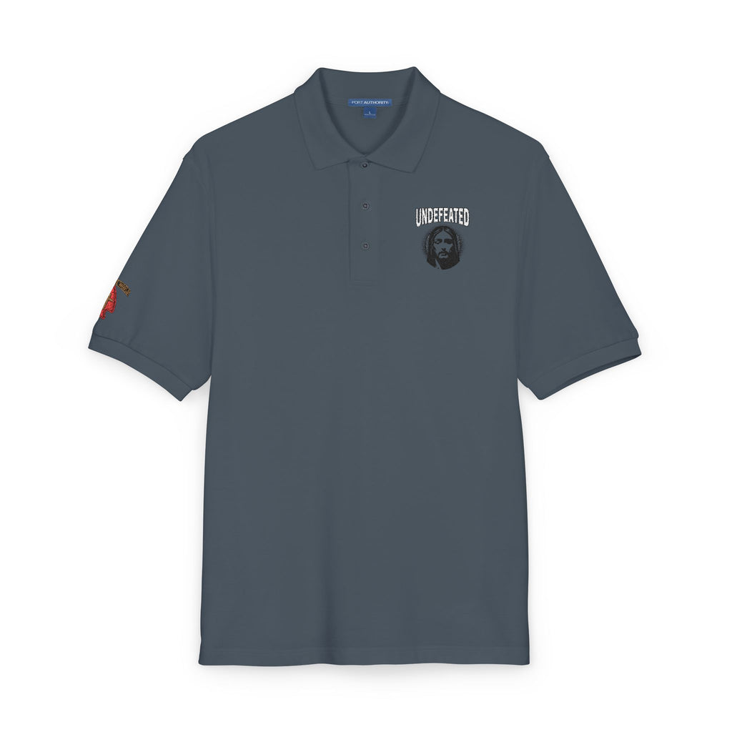 Embroidered 'Jesus' Portrait Polo — Up To 5XL