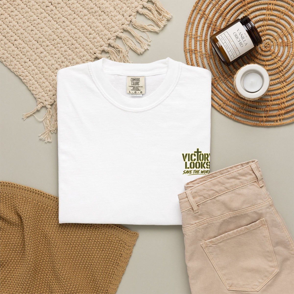 T-Shirt — "Undefeated" Jesus Graphic Tee (Christian Inspirational)