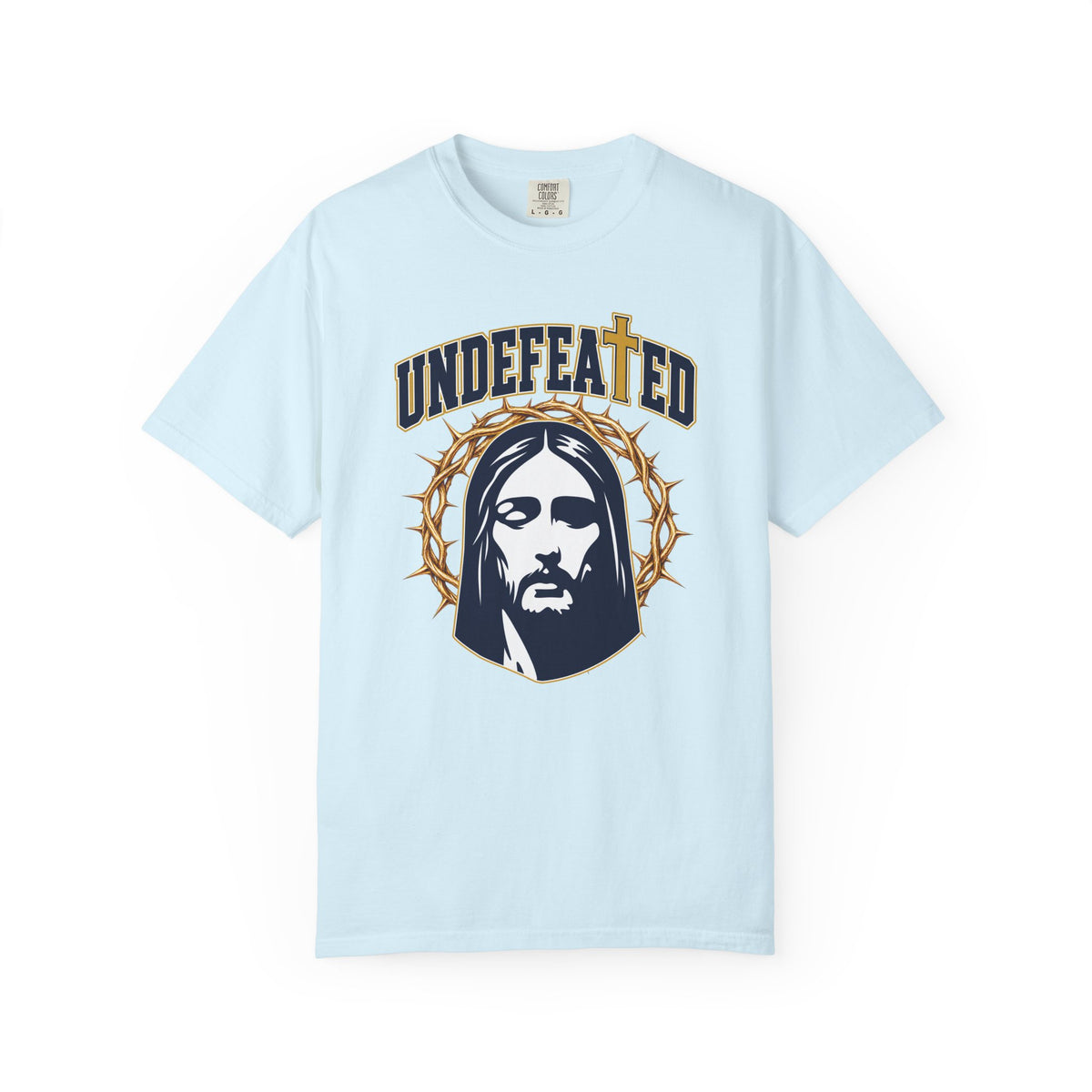 Undefeated Jesus T-Shirt — Christian Graphic Tee with Crown of Thorns