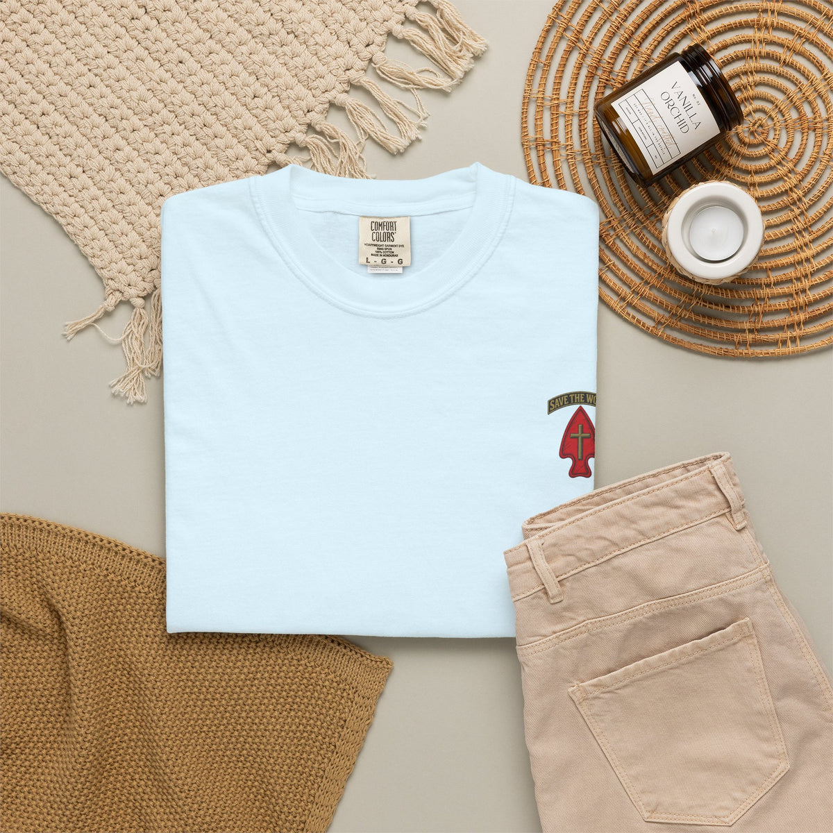 Arrow Chest Logo T-Shirt — Customizable "Print it your way" Back