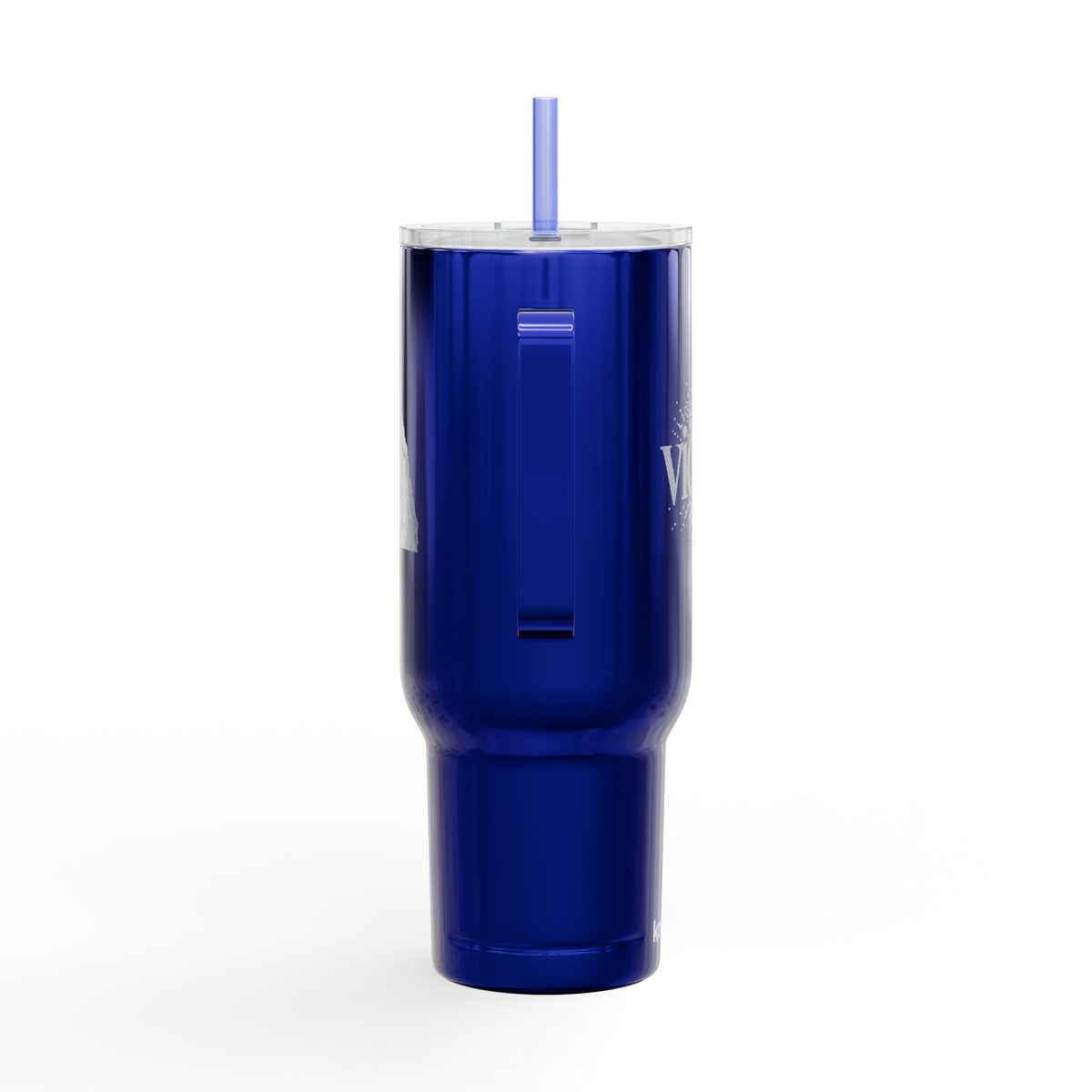 40oz Engraved Insulated Tumbler with Handle & Lid — 'Victory' Splash Design