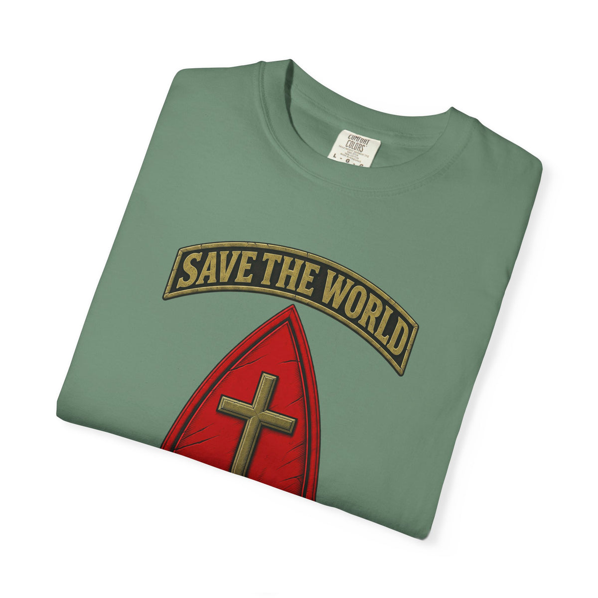 Save The World Christian T-Shirt, Front Design