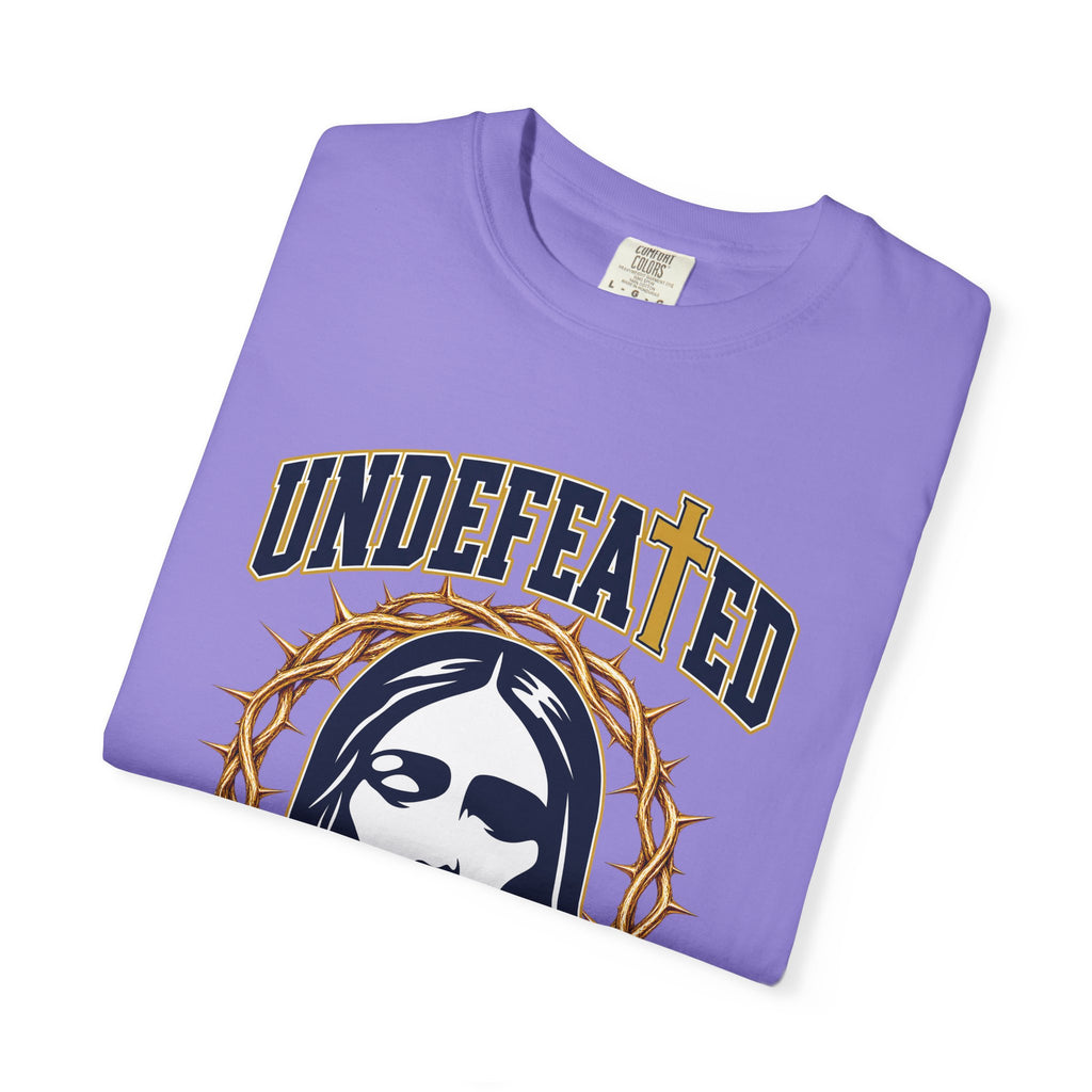 Undefeated Jesus T-Shirt — Christian Graphic Tee with Crown of Thorns