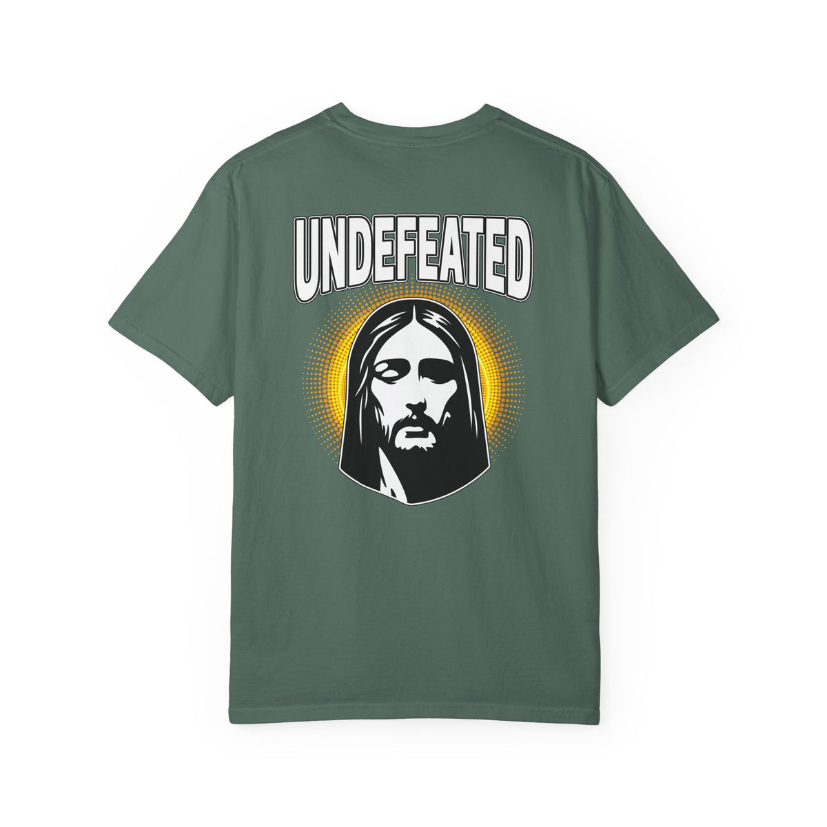 T-Shirt — "Undefeated" Jesus Graphic Tee (Christian Inspirational)