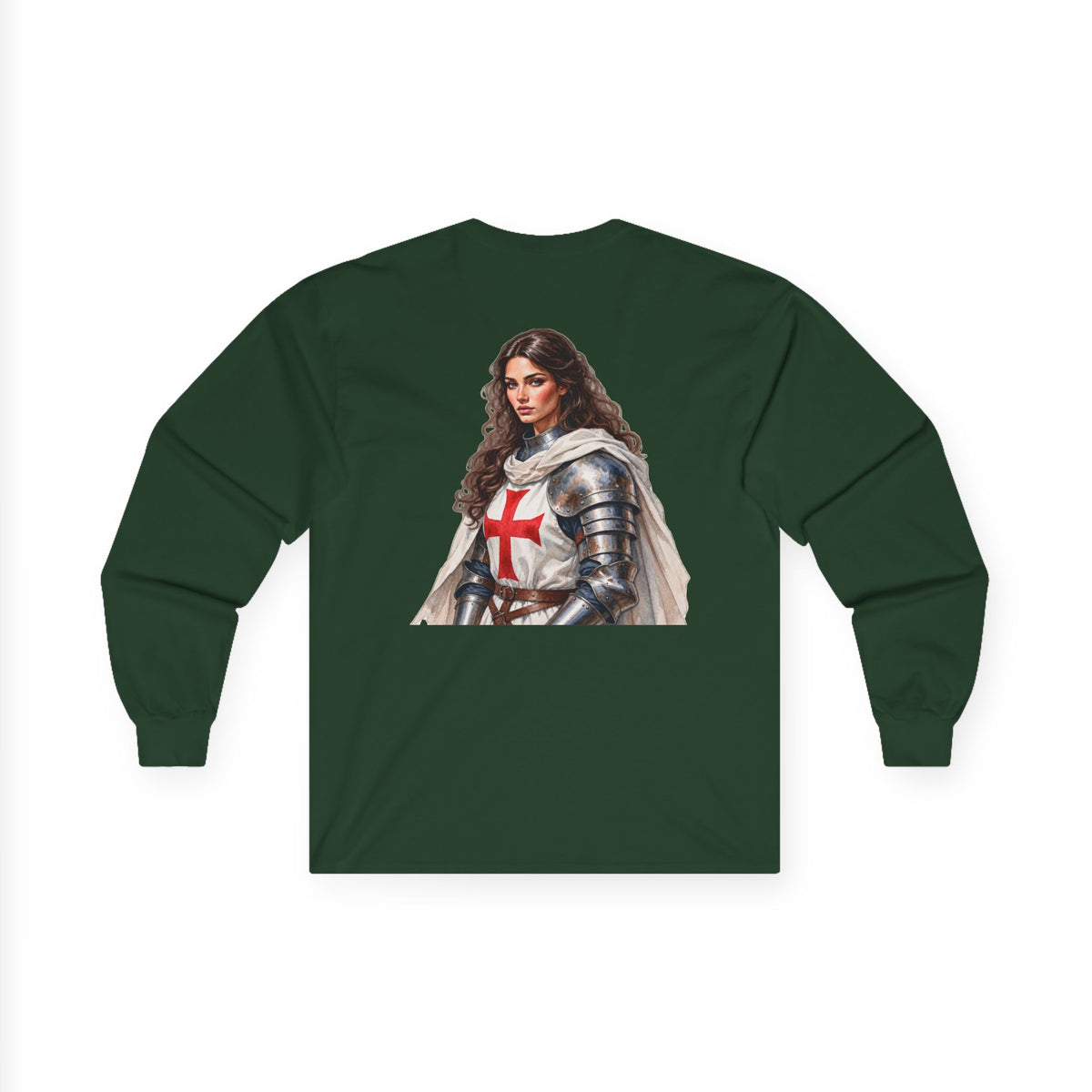 Crusader Knightess Long Sleeve Tee Up To 5XL