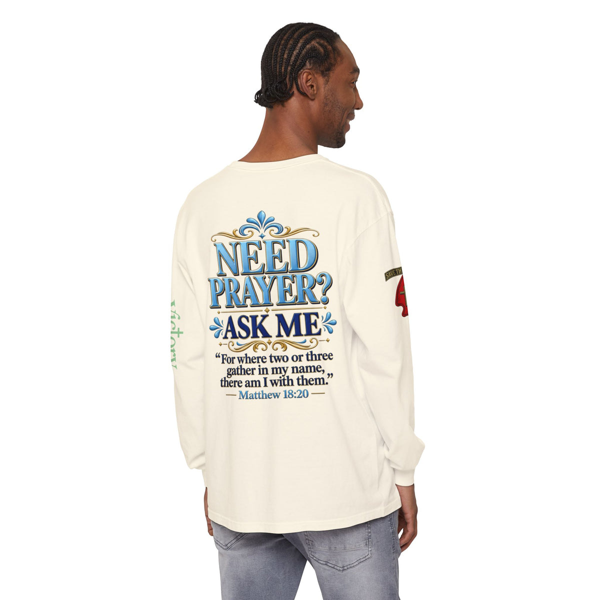 Need Prayer? Long Sleeve Tee — Start the Conversation