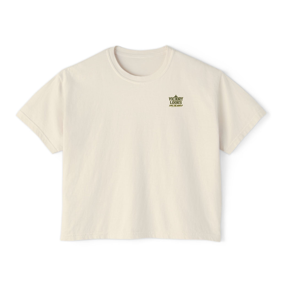 Women's Boxy Tee — Knight Armor Graphic Tee (Templar Cross)