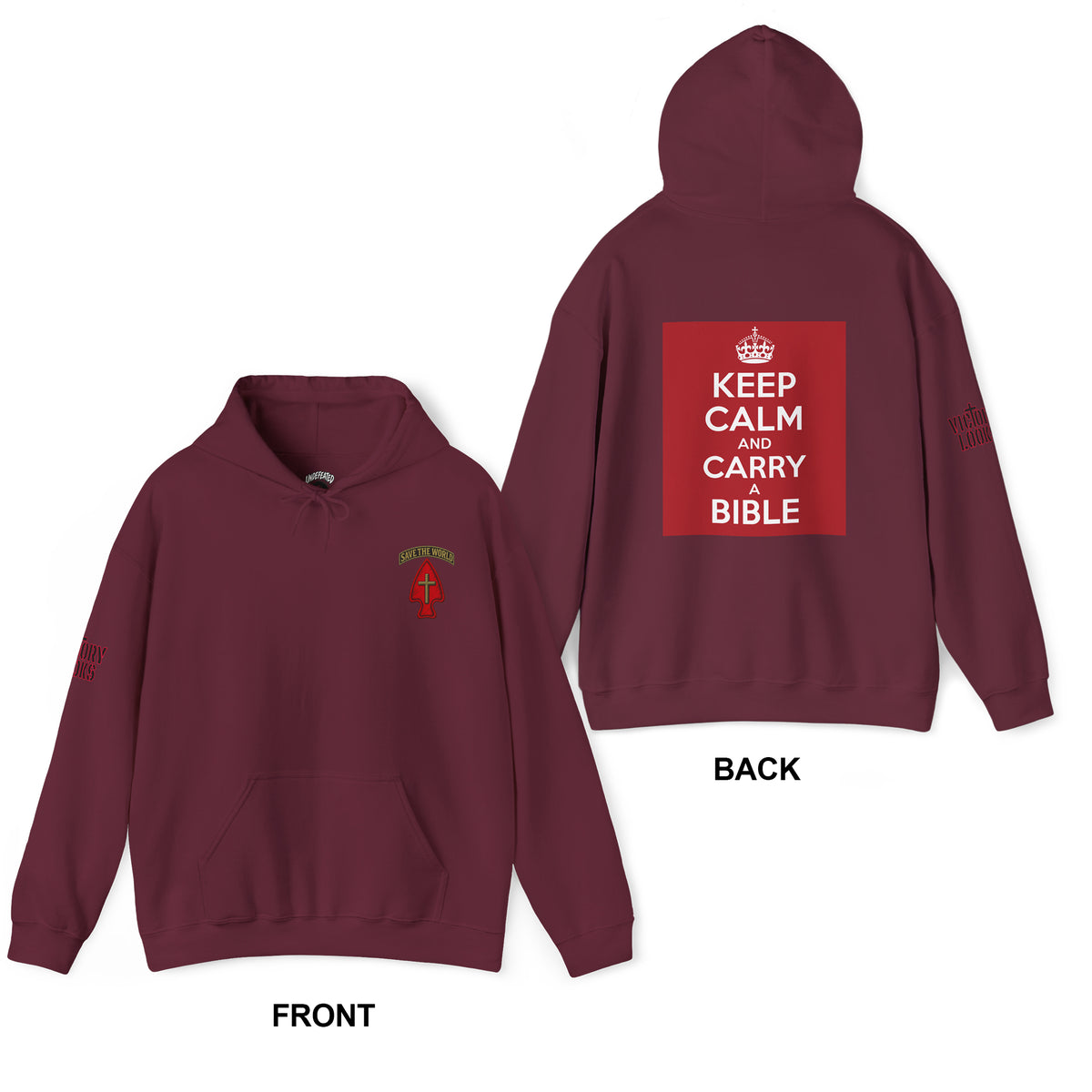 Keep Calm and Carry a Bible Hoodie - Up to 5XL