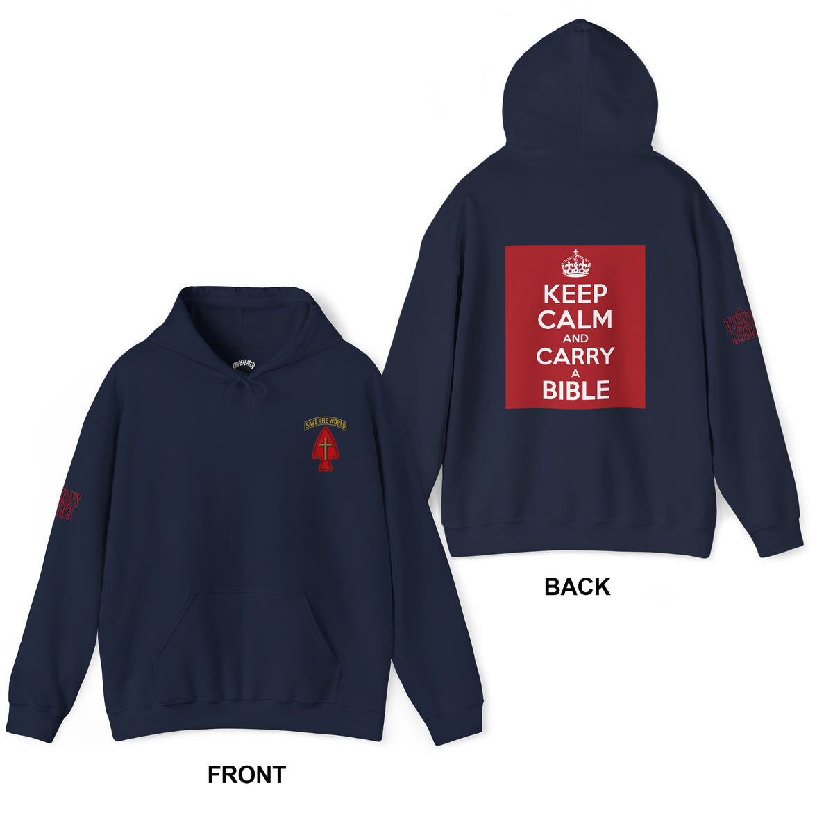 Keep Calm and Carry a Bible Hoodie - Up to 5XL