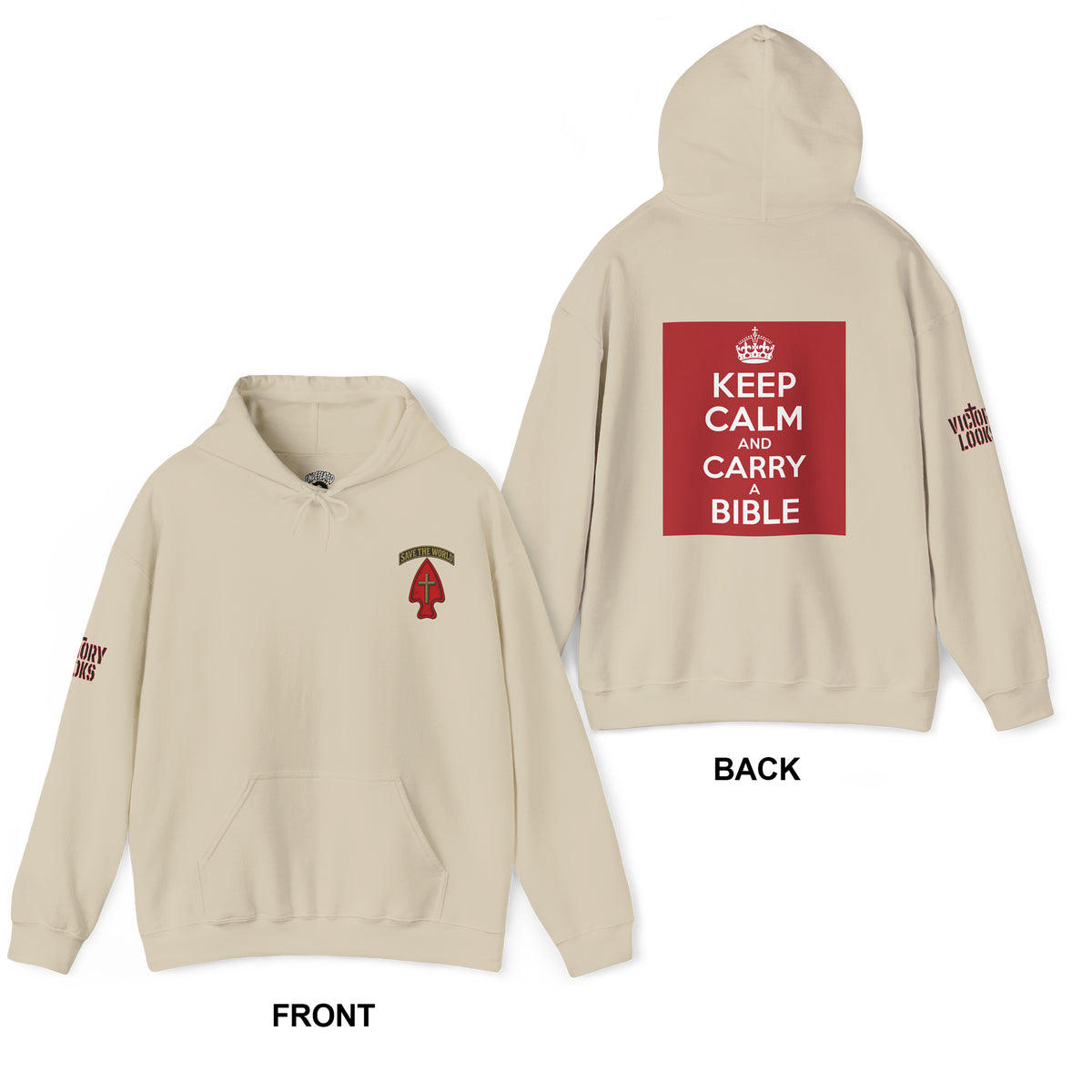 Keep Calm and Carry a Bible Hoodie - Up to 5XL