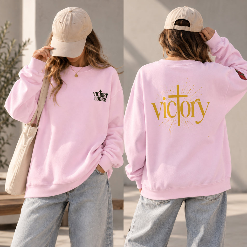 Undefeated Jesus Crewneck Sweatshirt — Victory Design